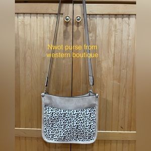 Leopard print nwot purse. Purchased from western boutique